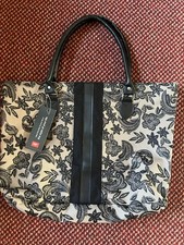 Cotton Traders Tote Bag Black and Brown shopping bag 