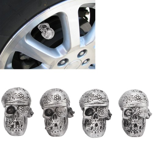 (Silver Color)4Pcs Tire Valve Caps For Cars Suvs Trucks LVE - Picture 17 of 23