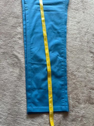 J Hilburn Mens Chino Blue Pants CShinners Size 33 NWT - Picture 11 of 11