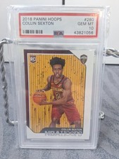 2018 Panini NBA Hoops Collin Sexton #280 RC Rookie Cleveland Cavaliers PSA 10