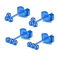 G23 Titanium Studs Earrings Hypoallergenic Earrings Pure Titanium Tiny Ball Stud