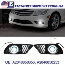 Us Led Bumper Fog Lights Cover For Mercedes Benz C230 C300 C350 08-11 W204 07-13 Us Led Bumper Fog Lights Cover For Mercedes Benz C230 C300 C350 08-11 W204 07-13