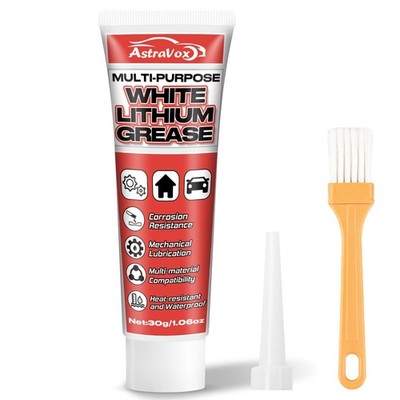AstraVox White Lithium Grease, Multi-Purpose Lubricant Grease with... 