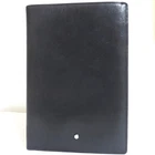 Authentic Montblanc Black Leather Agenda Notebook Cover Planner Used from Japan