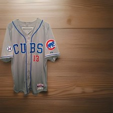 2014 Game Issued MLB Majestic Chicago Cubs Starlin Castro Road Jersey