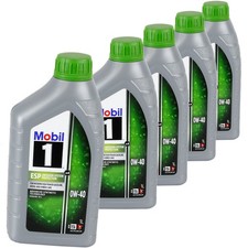 5x1L MOBIL ESP 0W40 MOTORÖL passend für PORSCHE C40 A40 MB 229.52/51 ACEA C2 C3
