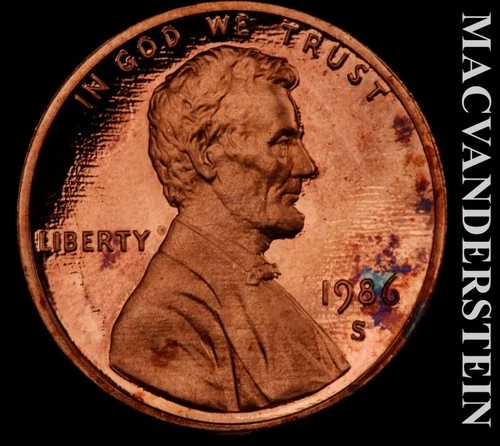 1986-S Lincoln Memorial Cent Proof — photo from another recent sale