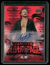 2024 Upper Deck Allure AEW #5 “Hangman” Adam Page Red Pulsar AUTO