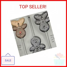 Candy Molds N More Happy Reindeer Moose Lollipop Chocolate Candy Mold Christmas 
