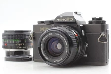 2lens [N MINT] Minolta XD SLR Film Camera w/ MD Rokkor 28mm f2.8 Lens From JAPAN