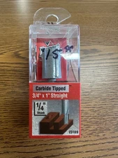 Vermont American 23109 Carbide Tipped 3/4" x 1" Straight 1/4" Shank