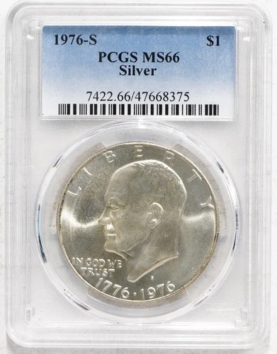 1976-S Eisenhower Dollar 40% Silver — photo from the most recent tracked eBay sale