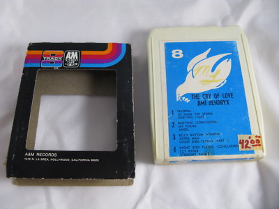 Jimi Hendrix The Cry Of Love 8 Track Tape Used Rock Hendryx