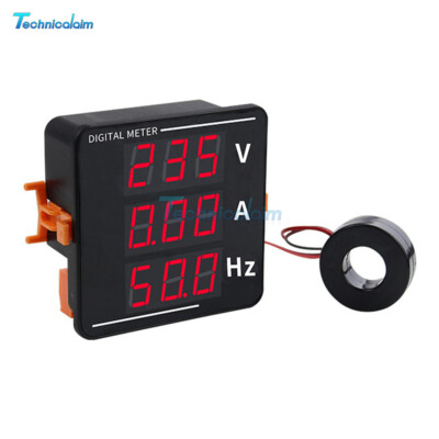 AC50-500V 0-120A Voltage Current Frequency Meter Digital Voltmeter Ammeter