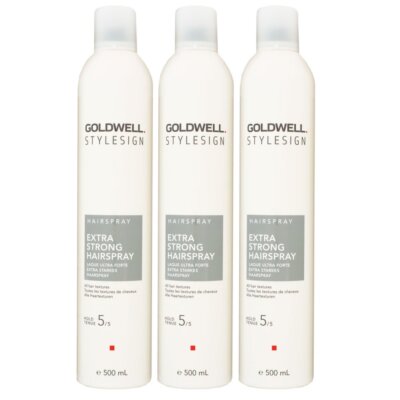 Goldwell Stylesign extra strong Hairspray 3 x 500 ml Haarspray starker Halt Set
