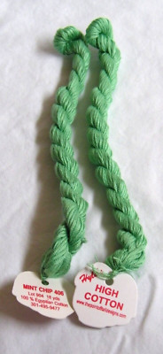 1 Hank Hyla's High Cotton #406 ''Mint Chip'' 100% Egyptian Cotton Thread Yarn