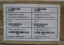 APC Net shelter New Equipment Support Rails Kit Rack Model AR8006 200lb