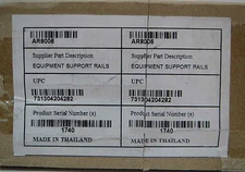 APC Net shelter New Equipment Support Rails Kit Rack Model AR8006 200lb