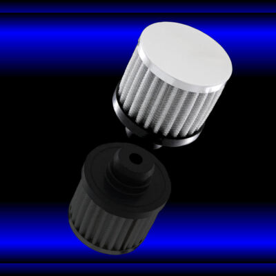 Chrome 3 Inch Filter Style Valve Cover Breather For Chevy Ford Mopar Pontiac