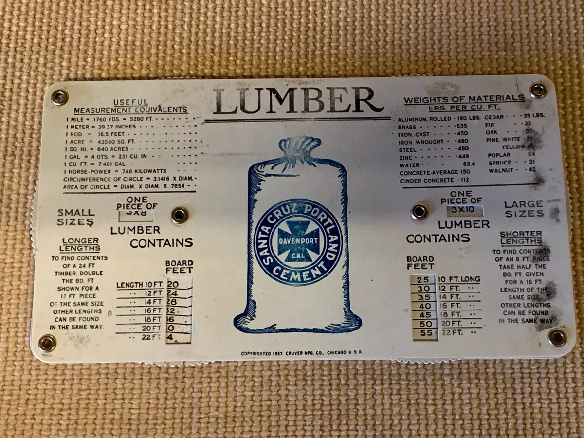 Santa Cruz Portland Cement Company Hand Calculator Cement Lumber