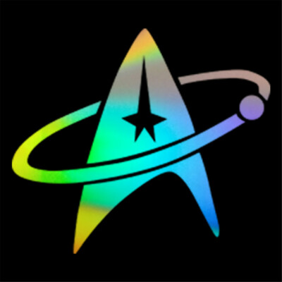 2X STAR TREK Logo Aufkleber Auto Fenster Tür Laptop Home Skate Surfen Aufkleber