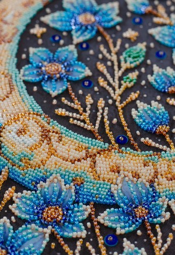 DIY Bead Embroidery Kit Magical Night Beadwork Beaded Stitching Craft Set - Picture 13 of 16