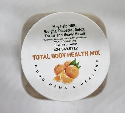 Total Body Health Mix with Calcium, Vitamin C, Liver, Kidney, Intestines, Detox 
