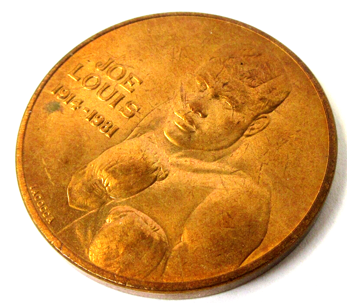JOE LOUIS 1914-1981 HEAVWEIGHT CHAMPION OF THE WORLD medal coin