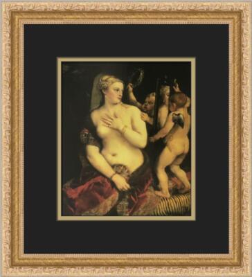 Titian Venus with a Mirror Custom Framed Print 