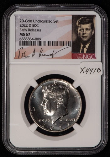 2022-D 50c Kennedy Half Dollar - NGC MS 67 - SKU-X4410