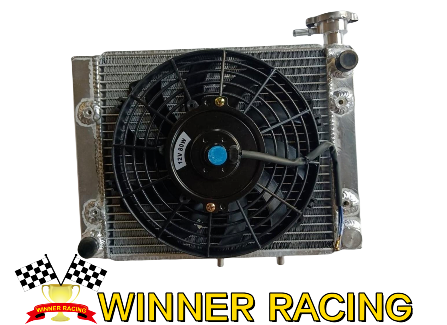 Radiator +Electric Fan For CAN AM Bombardier OUTLANDER MAX/STD 330/400 2003-2005-image