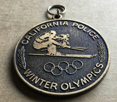 #ad Vintage Winter Olympics California Police Medal 1987 Northstar Ski Racing $42.50