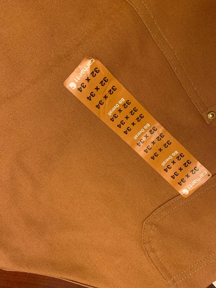 CARHARTT DUCK BIB OVERALL SIZE 32 x 34 - Imagem 4 de 4