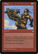 MTG Magic the Gathering Fling (82/143) Stronghold LP
