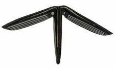 RFID Black Men's Leather Bifold Hipster Wallet European 12 Card Holder