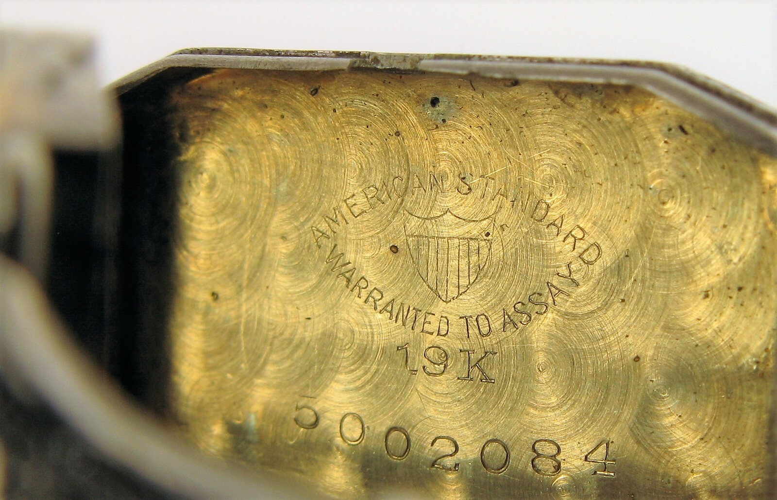 ANTIQUE SIGNED TIMES SWISS 19K WHITE GOLD AMERICAN STANDARD CASE LADIES