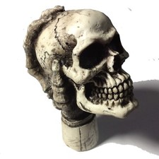Skull in Hand Knob Hot Rat Street Rod Goth Shift Punk Made in America #22