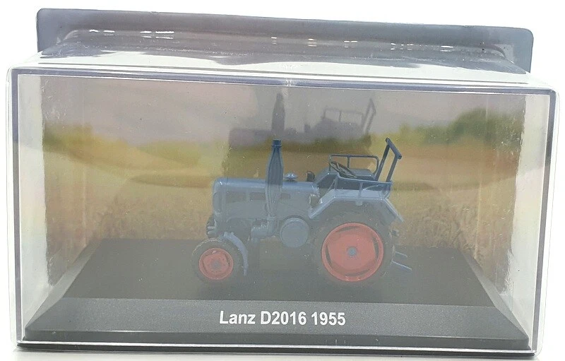 Hachette 1/43 Scale Model Tractor HL49 - 1955 Lanz D2016 - Blue - Image 4 of 4