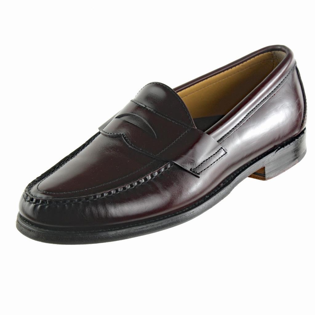 SEBAGO Penny Loafers Shoes EEE Handsewn in USA Burgundy