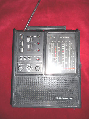 Vintage USSR Radio Meridian 235 Receiver Portable Radio