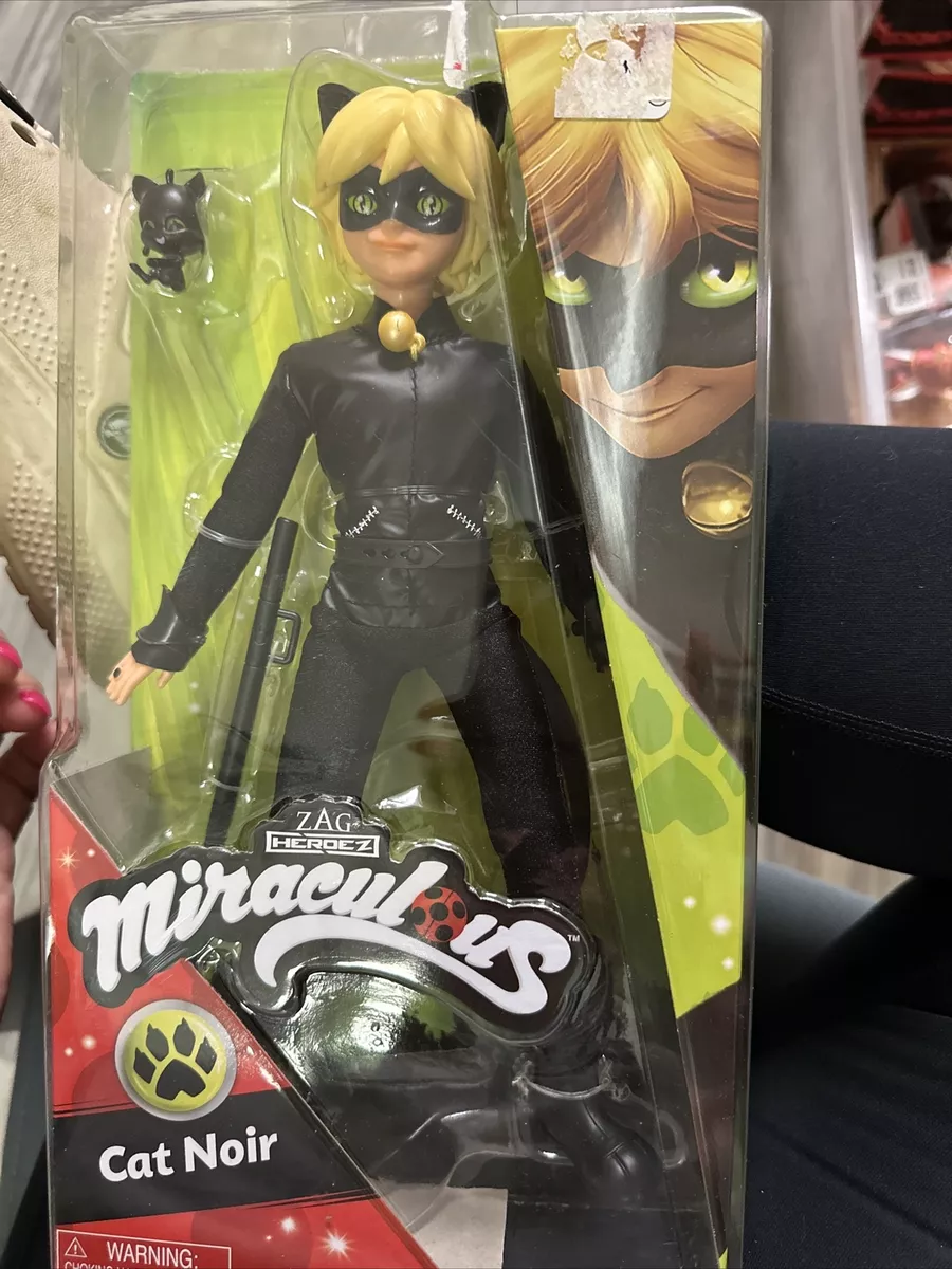 Miraculous Cat Noir Action Doll, 11 inches , Black