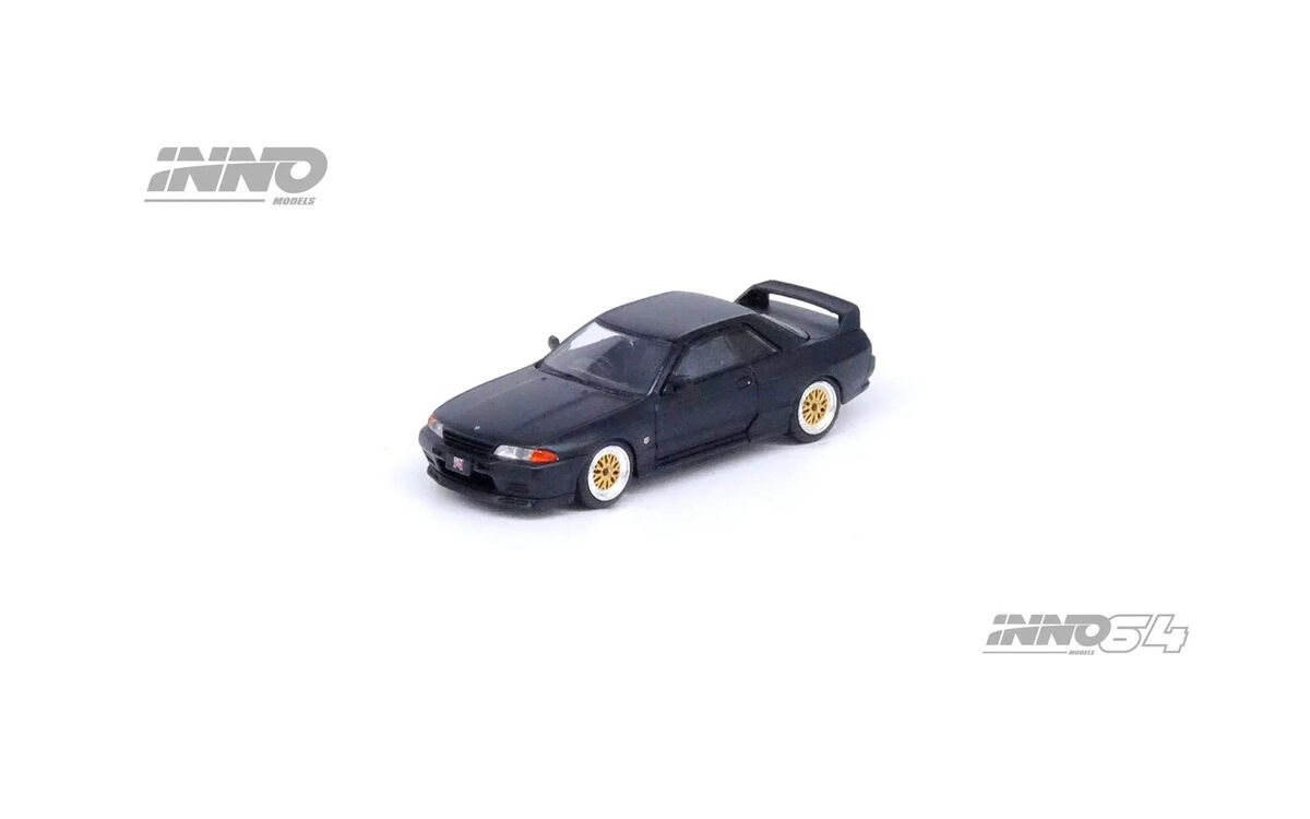 1/64 Nissan Skyline GR-R R32 (RHD) Matt Black Diecast By 1/64 Nissan Skyline GR-R R32 (RHD) Matt Black Diecast By