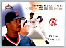 2002 Fleer Premium #12 IP Pedro Martinez International Pride Red Sox $$$