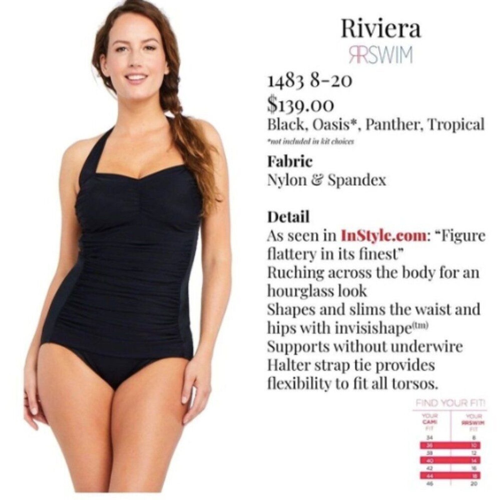 Ruby Ribbon Riviera Slimming Halter Swimsuit 8 Re… - image 10