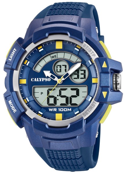 Calypso Armbanduhr | Quarzwerk Herrenuhr Blau Analog Digital | K5767-image