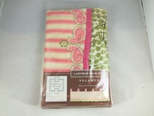 Kenneth Brown Lady Bug Paisley Valance 1 44 x 11 NIP