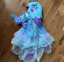 POTTERY BARN Toddler Girls PEACOCK TUTU Dress FAIRY 2 PC COSTUME sz 3T