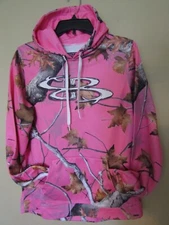 BOOMBAH INK Dye Sublimation Women Large WL Pullover PINK CAMO Hoodie SWEATSHIRT