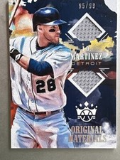 2018 Diamond Kings - J.D. Martinez - Original Materials Jersey Patch Silver /99