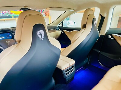 Tesla Motor Seat Back Decal For Tesla Model 3, Y, S, X - Very Custom Look